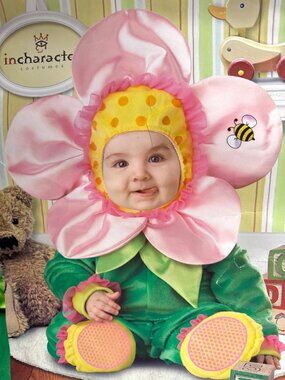 In Character Baby Blossom Costume Flower Cosplay Set Size M 12-18 Months